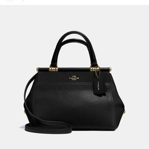 Coach Grace 20 handbag black calfskin leather